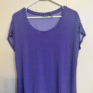 Purple Polka Dot Women's Top